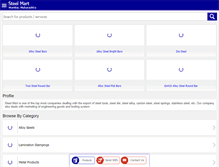 Tablet Screenshot of industrialalloysteel.com